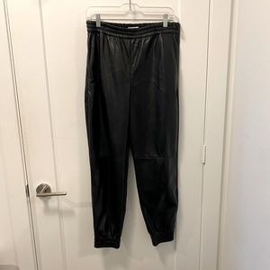 Vegan leather joggers from Aritzia sz. 10